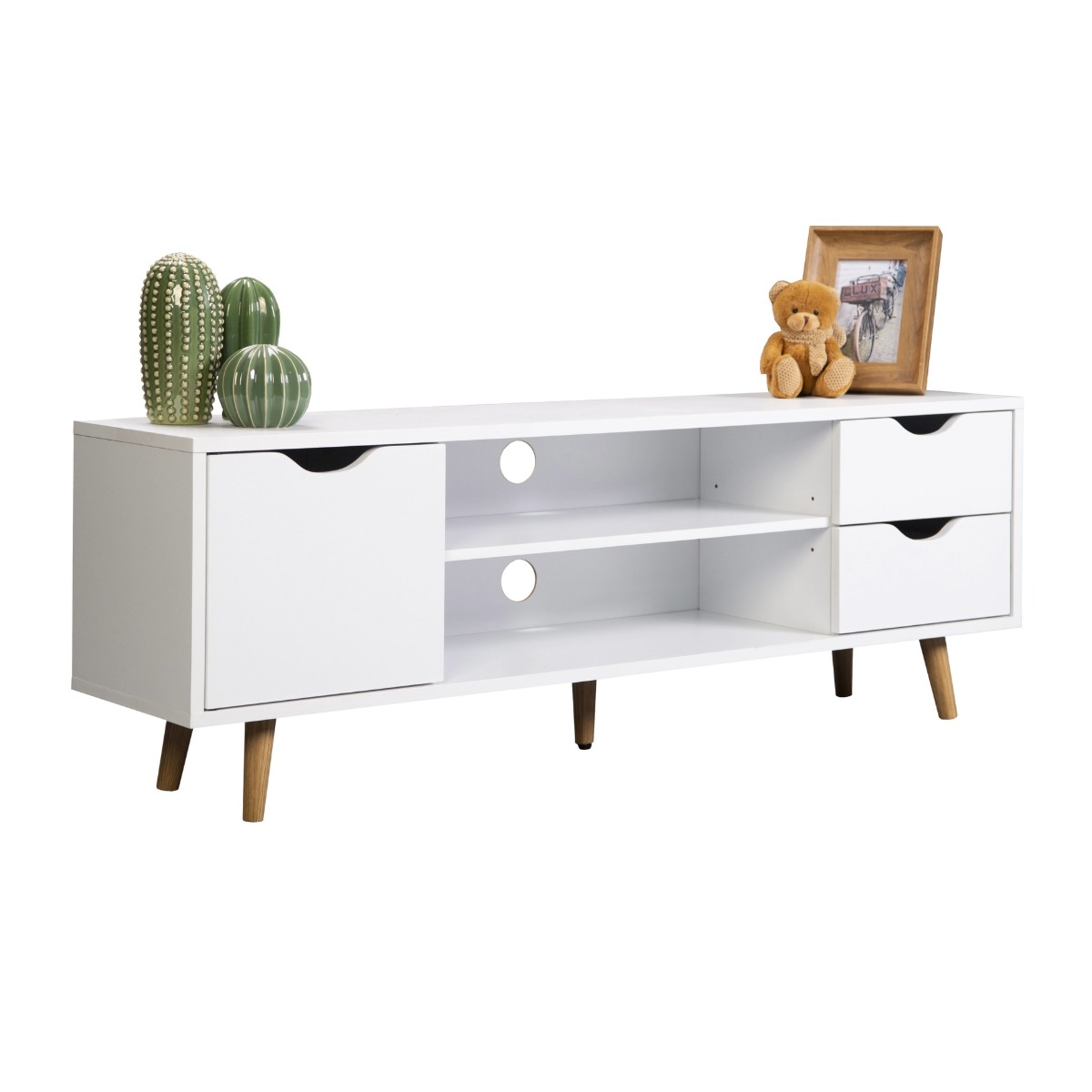 MESA TV FIANO 120 BLANCA HM4555