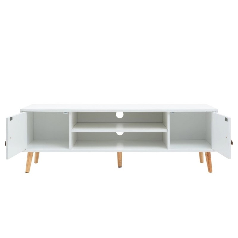 MESA TV ANZIO BLANCA TIRADOR PU