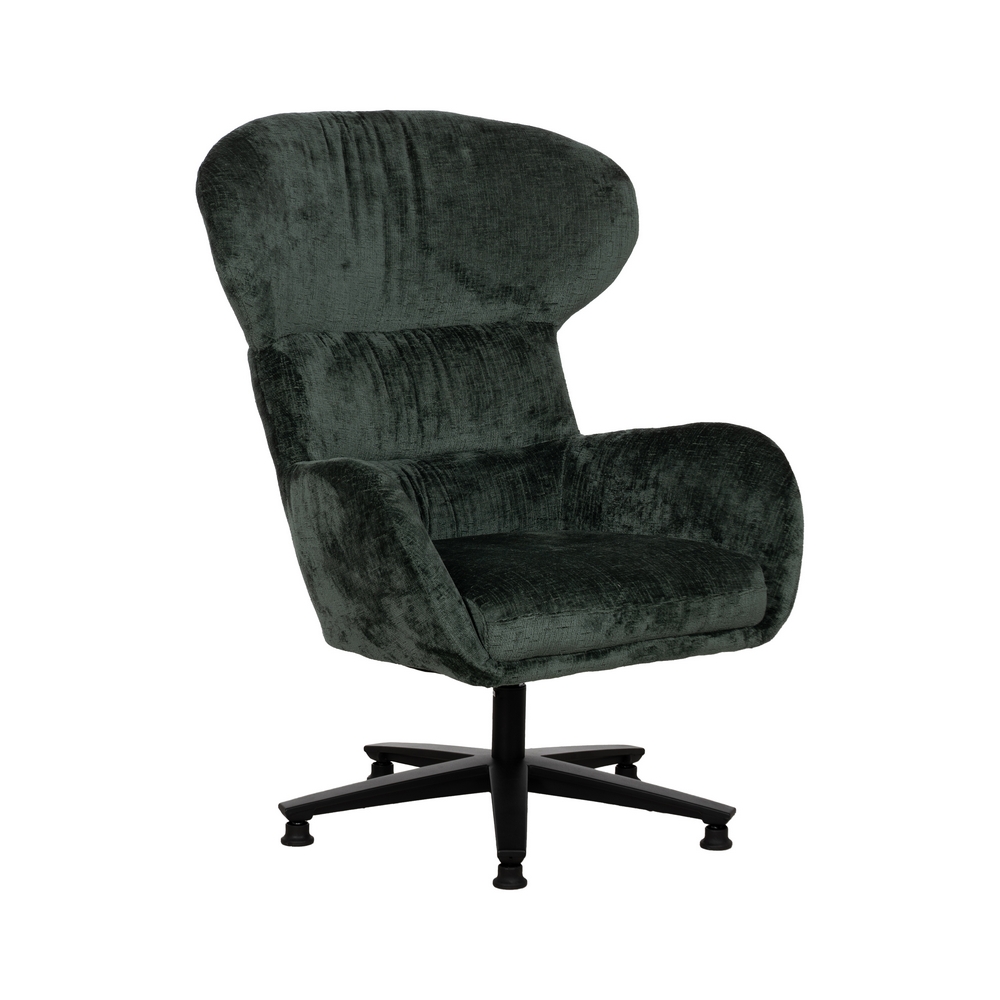 SILLON GIRATORIO TEJIDO - METAL VERDE SILLON GIRATORIO TEJIDO - METAL VERDE
