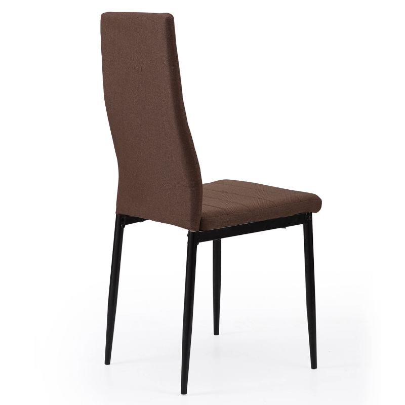 SILLA COMEDOR MODELO NIZA TEX CHOCOLATE