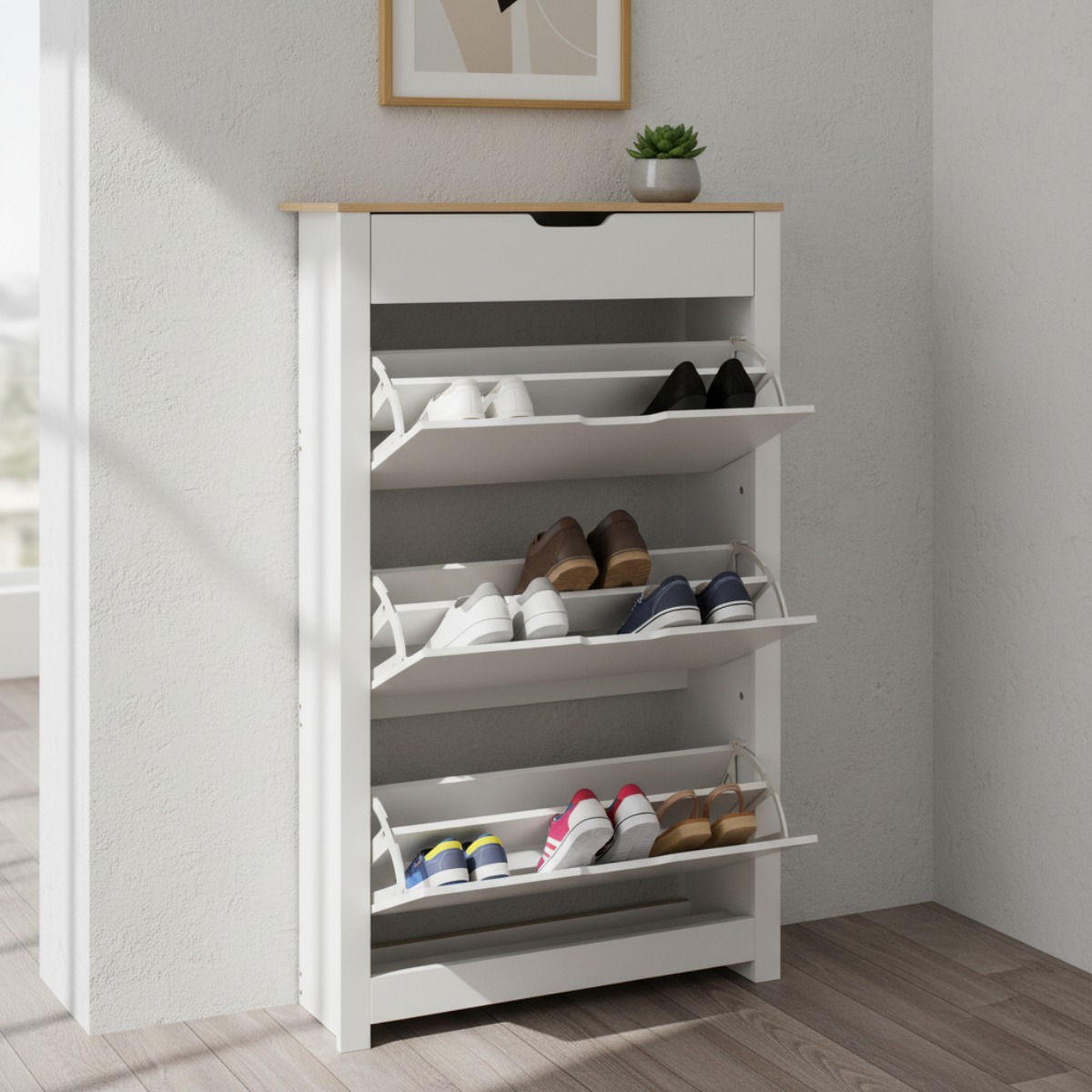 ZAPATERO TIVOLI BLANCO 73X23X81 H318-3B ZAPATERO TIVOLI BLANCO 73X23X81 H318-3B