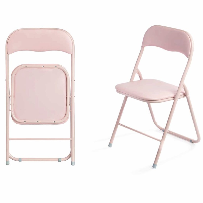 SILLA PLEGABLE PVC ROSA 10923