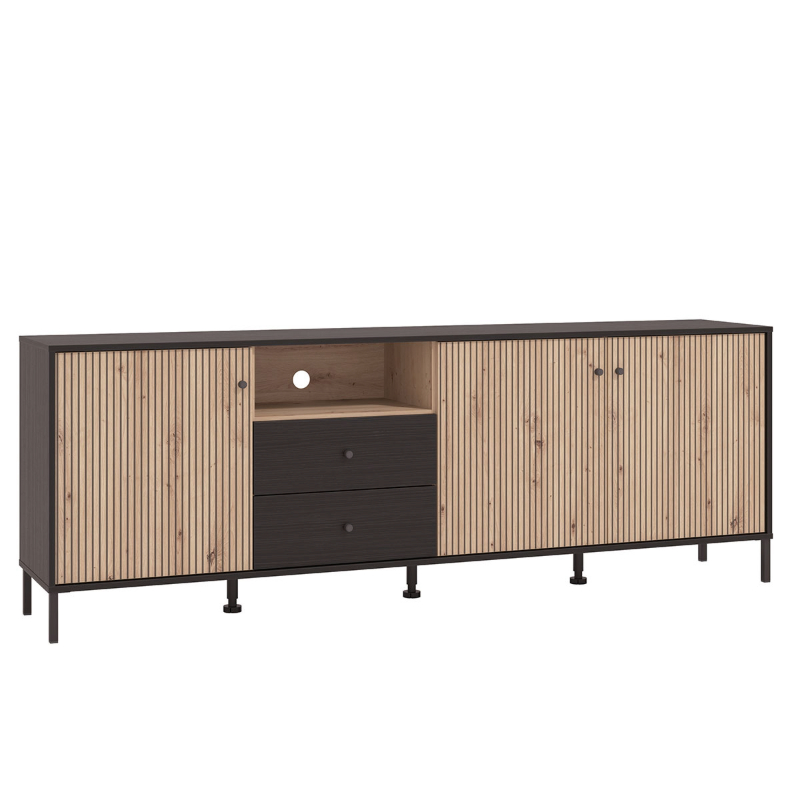 MUEBLE TV TANIA ARTISAN NEGRO MUEBLE TV TANIA ARTISAN NEGRO