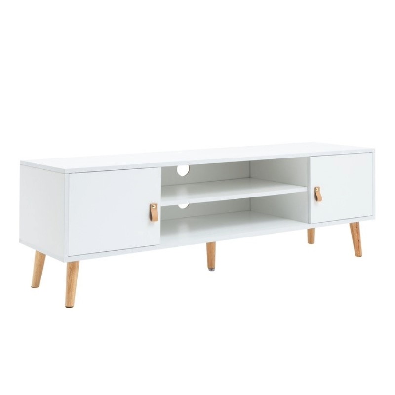 MESA TV ANZIO BLANCA TIRADOR PU