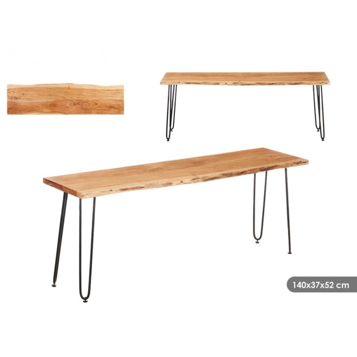 MUEBLE T.V. LIVE EDGE 140 CM 91093
