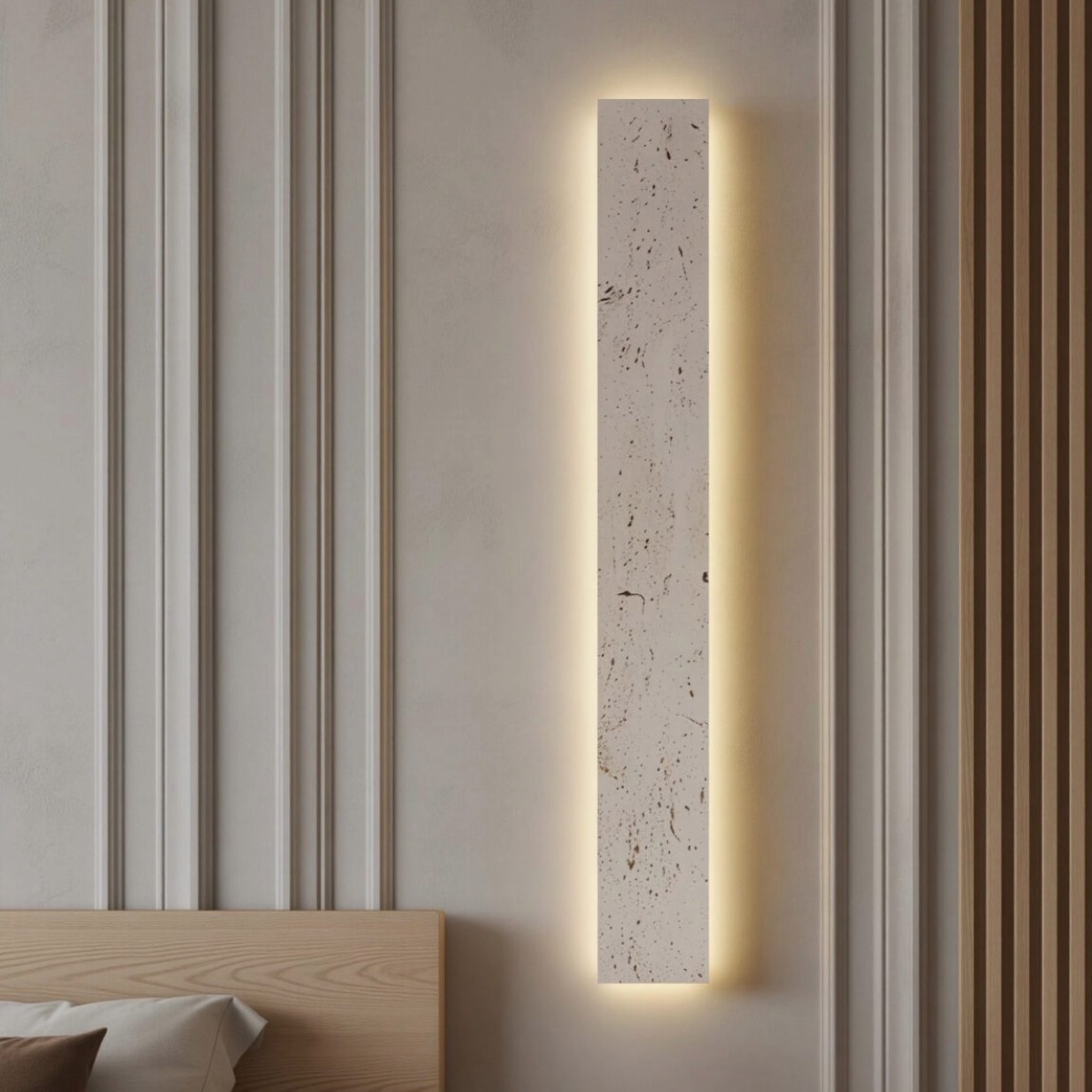 APLIQUE DE PARED MARMOL TRAVERTINO