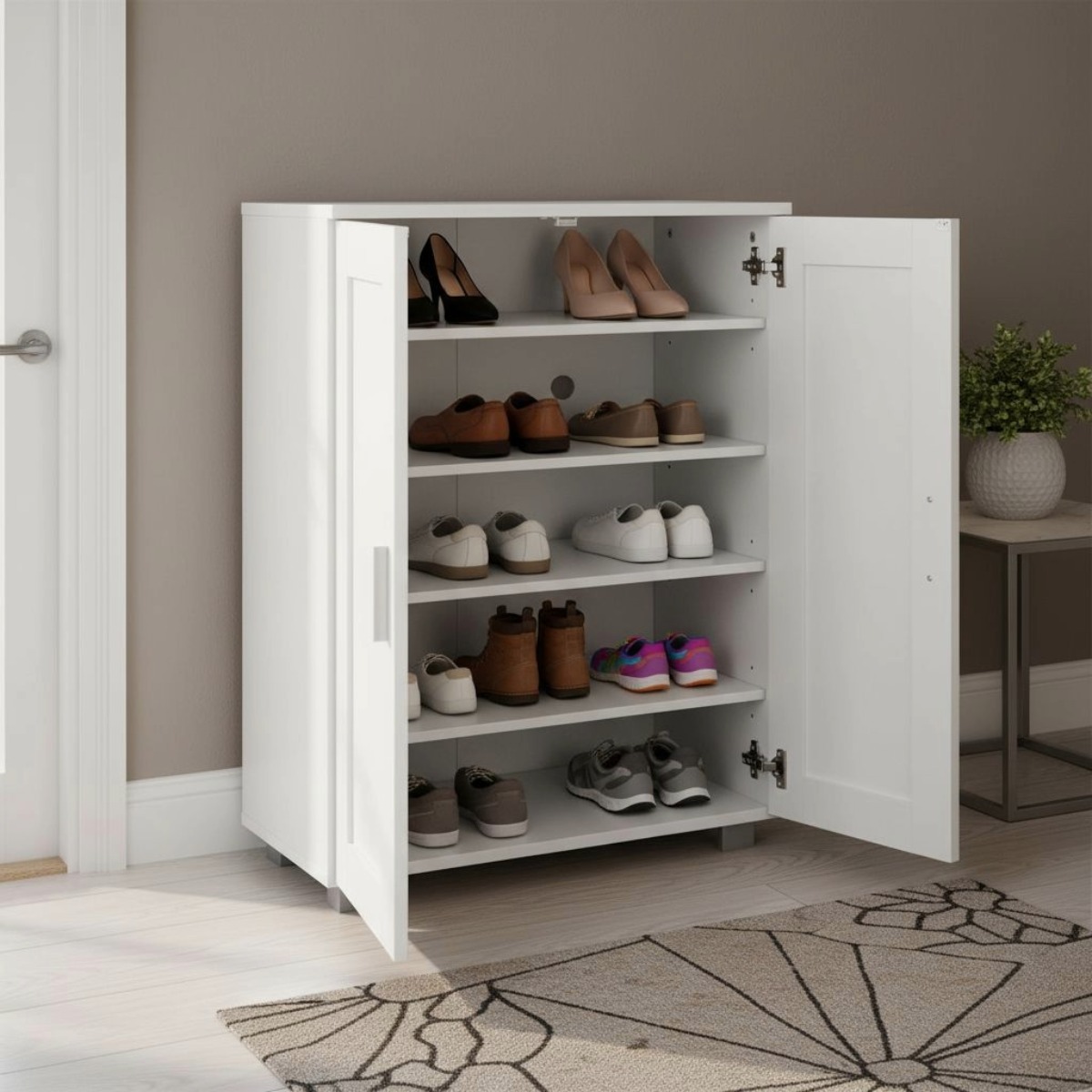 ZAPATERO NAPOLES BLANCO 60X33C84 CM H321-B